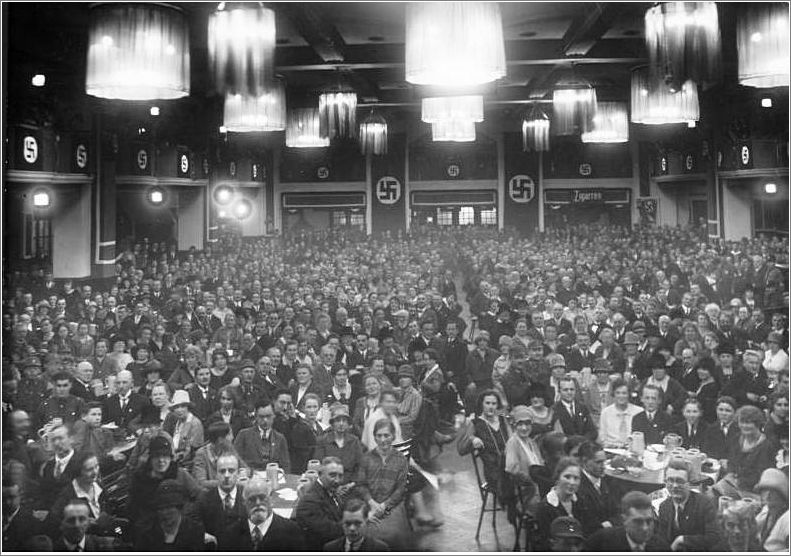 NSDAP meeting at the Burgerbrau in Munich